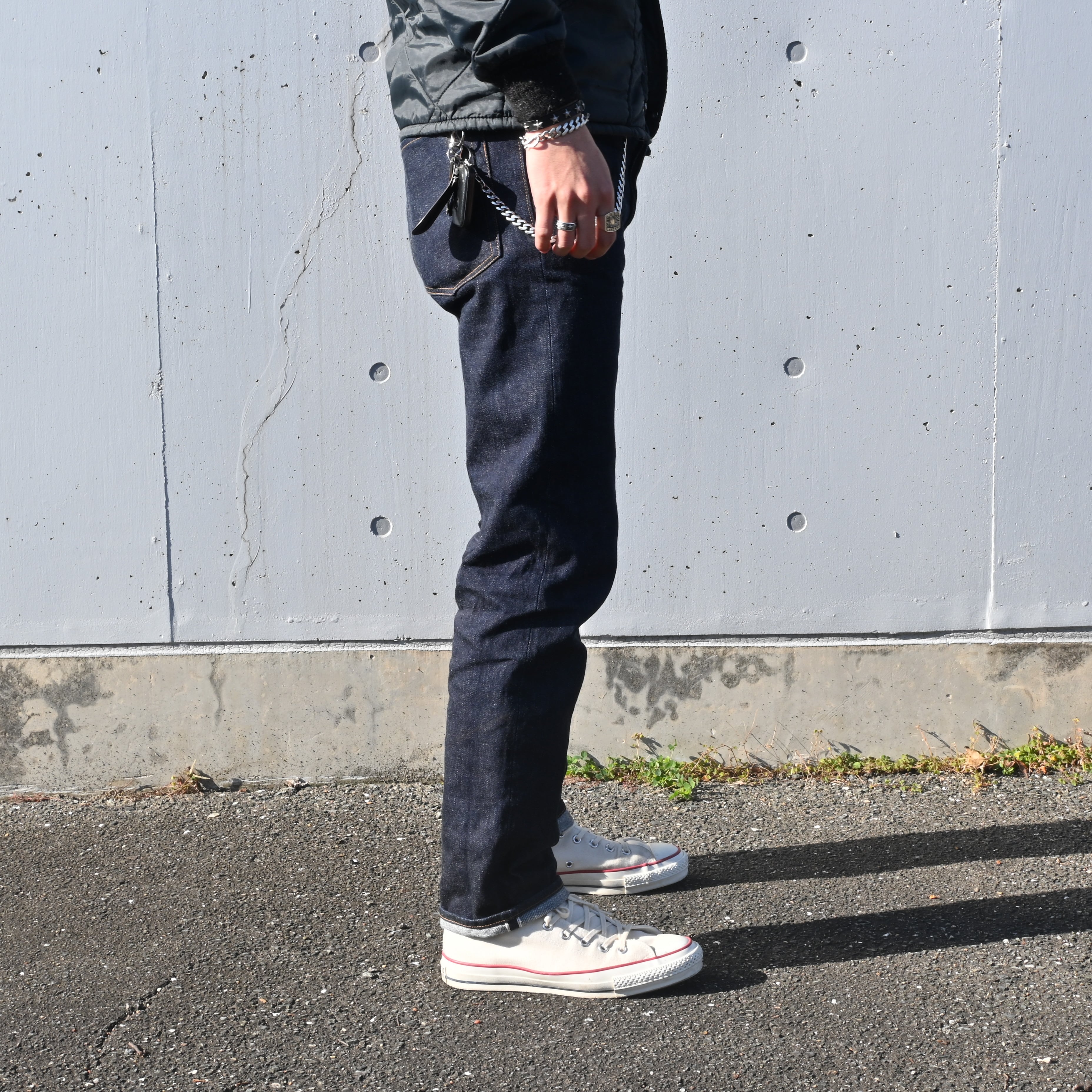 K01デニム【ｾﾙｳﾞｨｯﾁ】【別注生地】【備考欄にWサイズをお願い致します/W32 W34 W36】